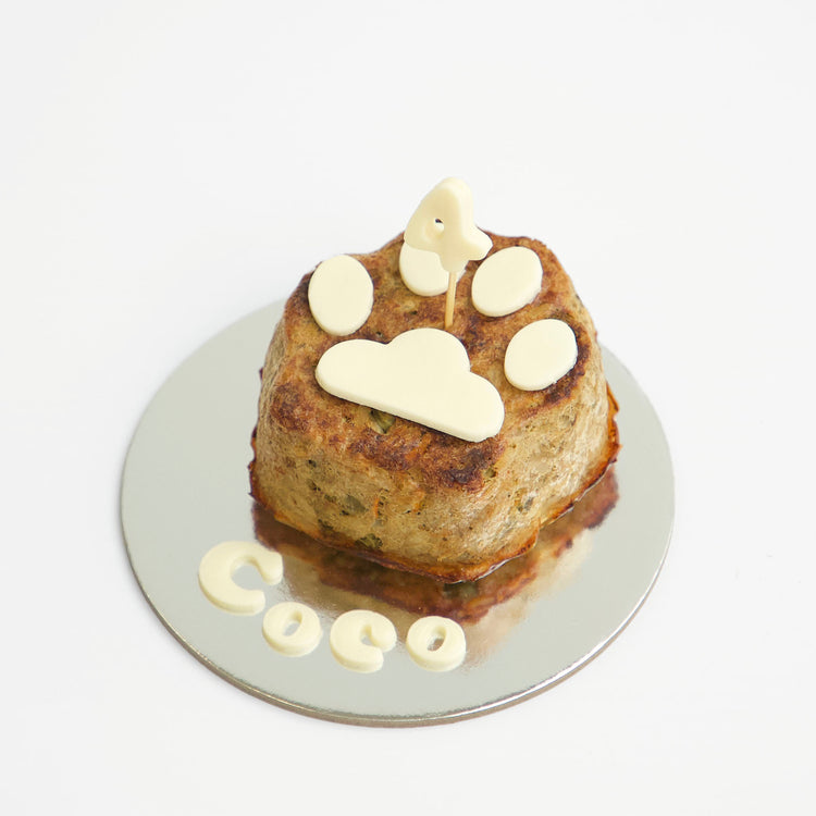 Cat Birthday Cake Paw Cat Cake White Side