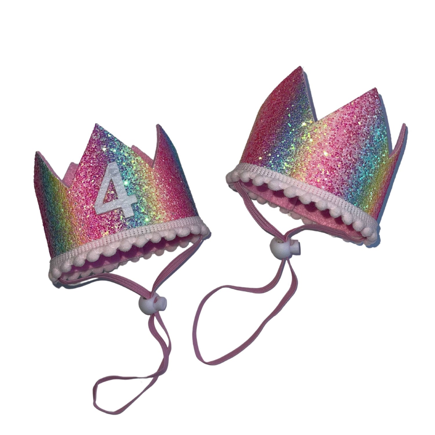 Cat & Dog Birthday Crown - Rainbow Sparkle