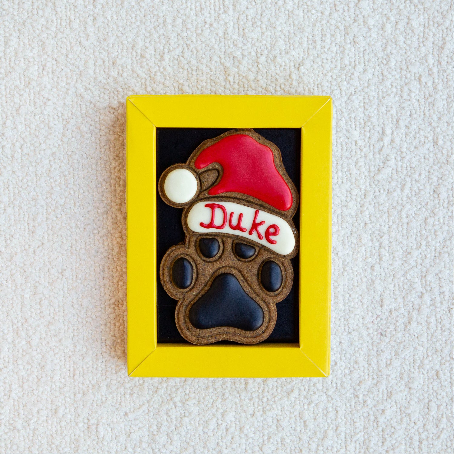Christmas Dog Treats Personalised Dog Gift Santa Paws Lid Off
