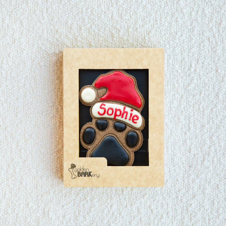 Christmas Dog Treats Personalised Dog Gift Santa Paws Sophie