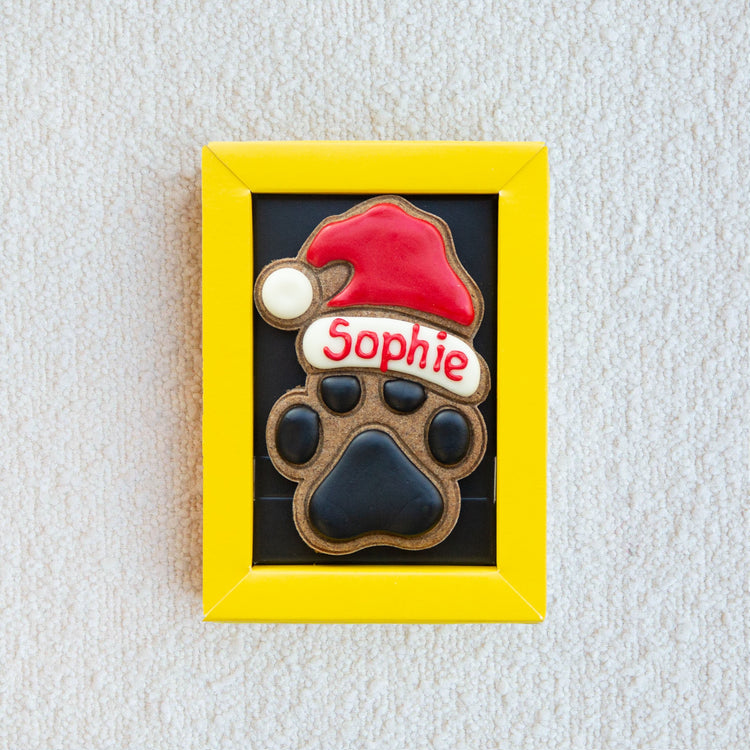 Christmas Dog Treats Personalised Dog Gift Santa Paws Sophie No Lid