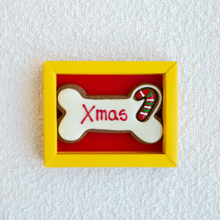 Christmas Gifts For Dogs Woofmas Dog Bone in Tray