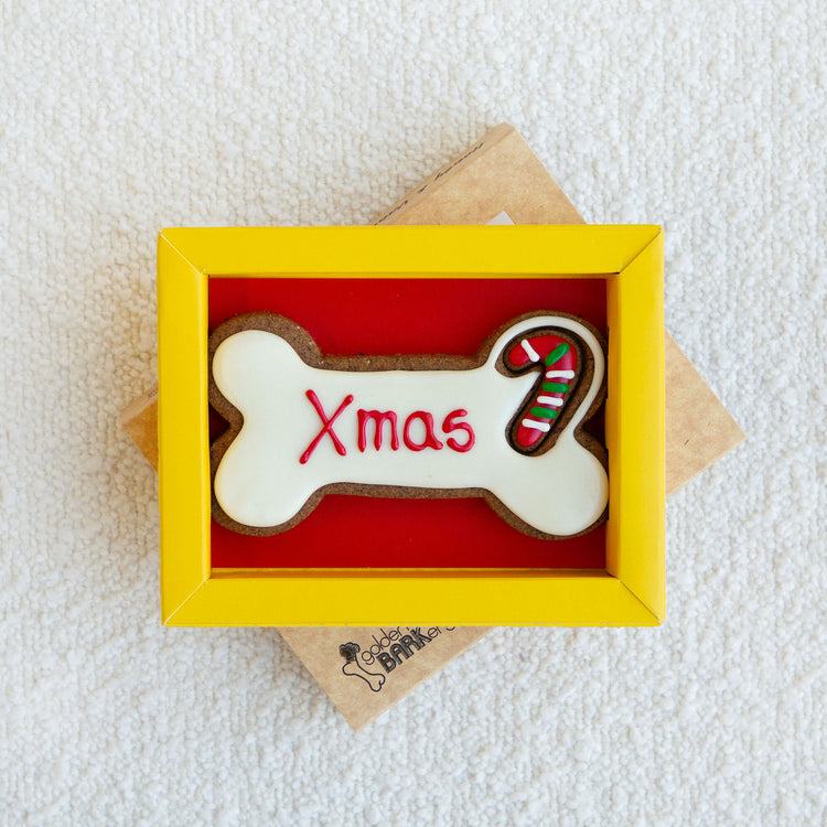 Christmas Gifts For Dogs Woofmas Dog Bone Lid Angle
