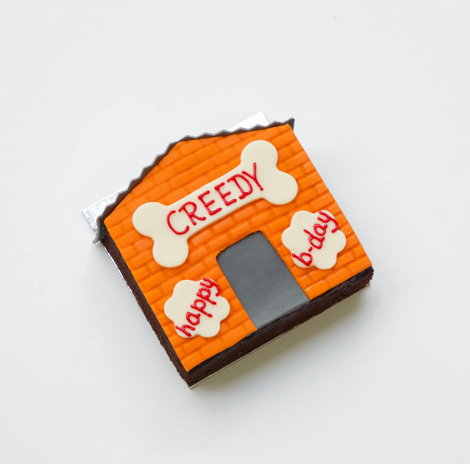 Dog Birthday Cake Dog Kennel Orange Angle