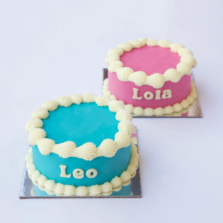 Dog Birthday Cake Vintage Round Dog Cake Lifestyle