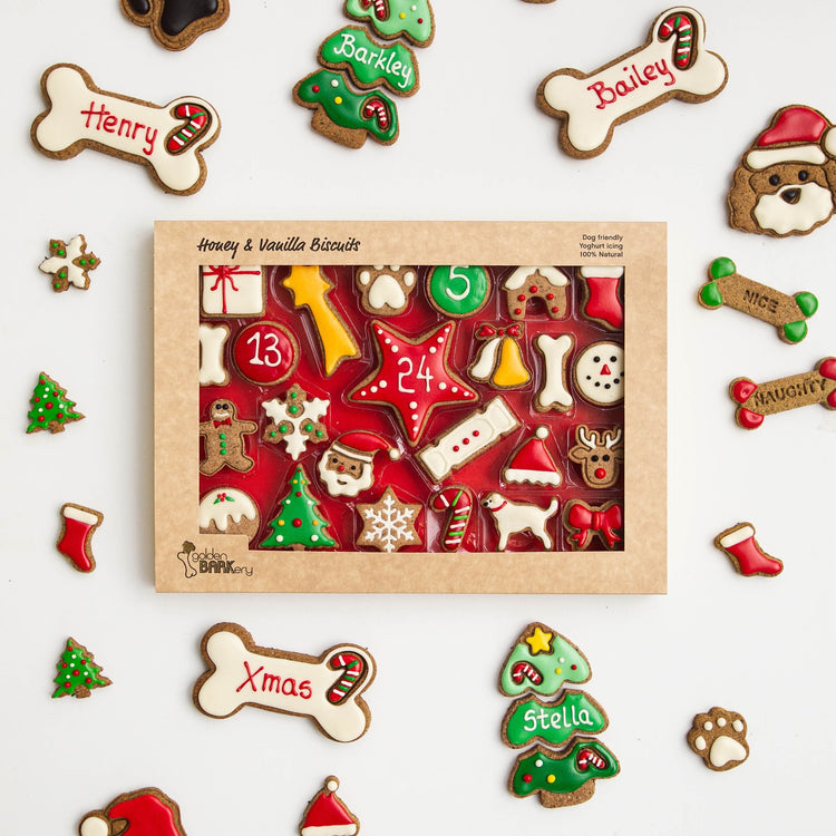 Dog Biscuit Advent Calendar Golden Barkery