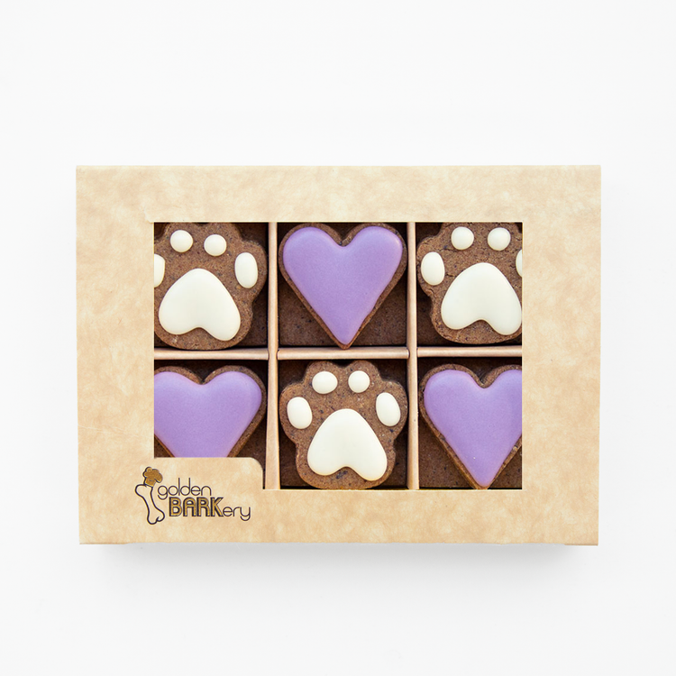 Dog Biscuits 12 PupBiscuits Box Purple Dog Treats In Box