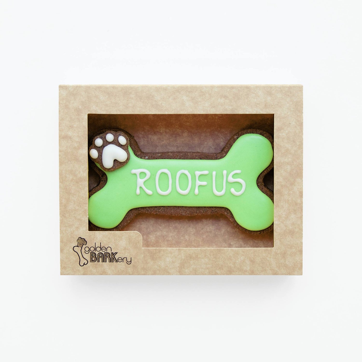 Dog Biscuits Personalised Dog Bone Green