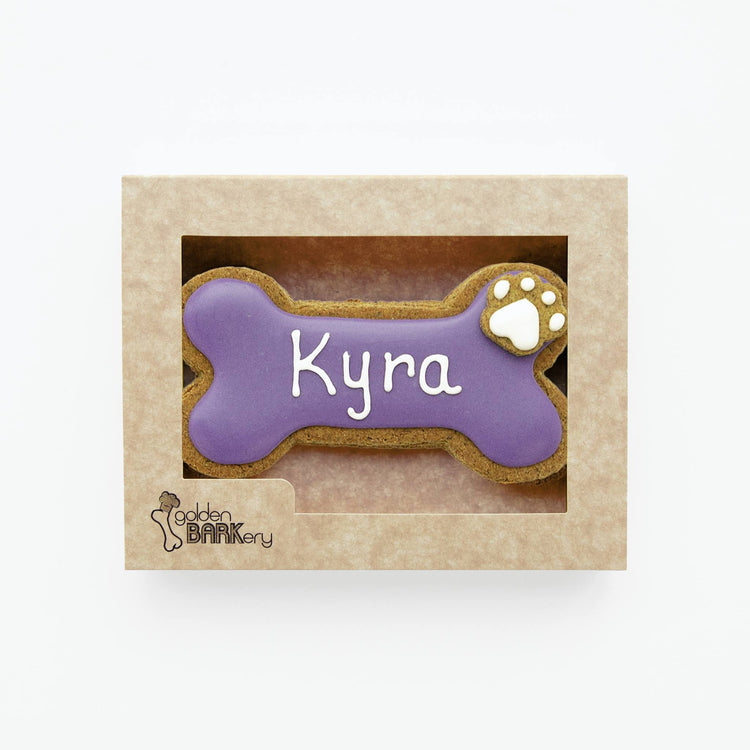 Dog Biscuits Personalised Dog Bone Purple