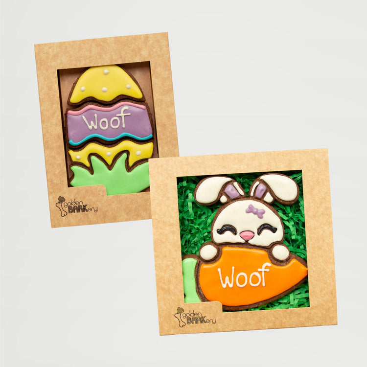 Dog Easter Gifts Egg Bunny Treat Biscuits Left Angle
