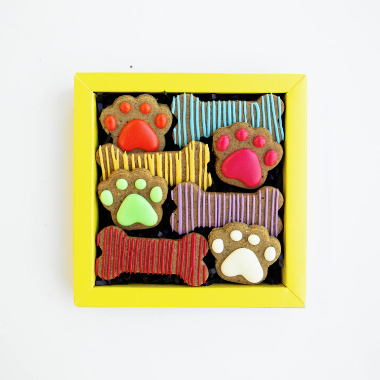 Grain Free Dog Biscuits Paw Bones Celebration Box Open