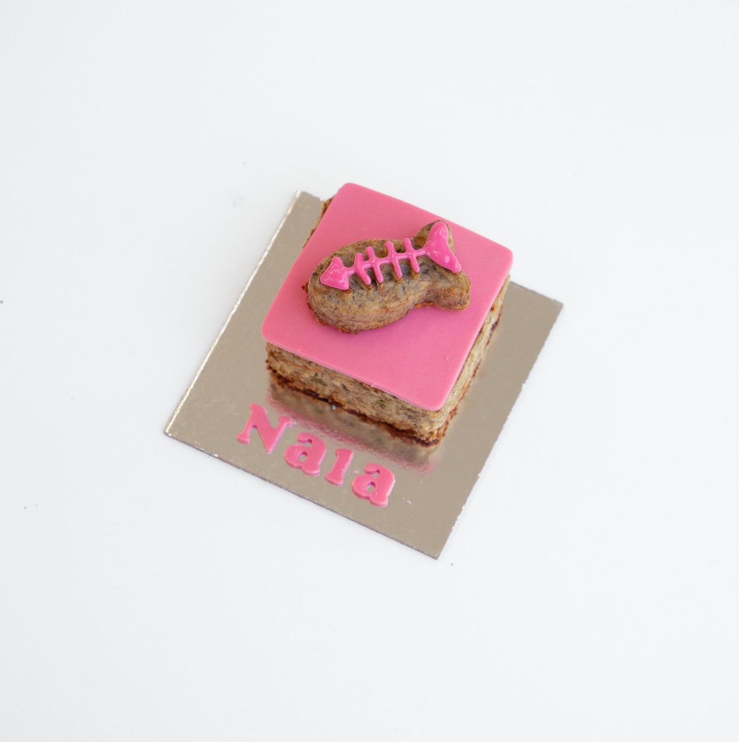 Cat Birthday Cake 2 Tier Cat Cake Pink Angle