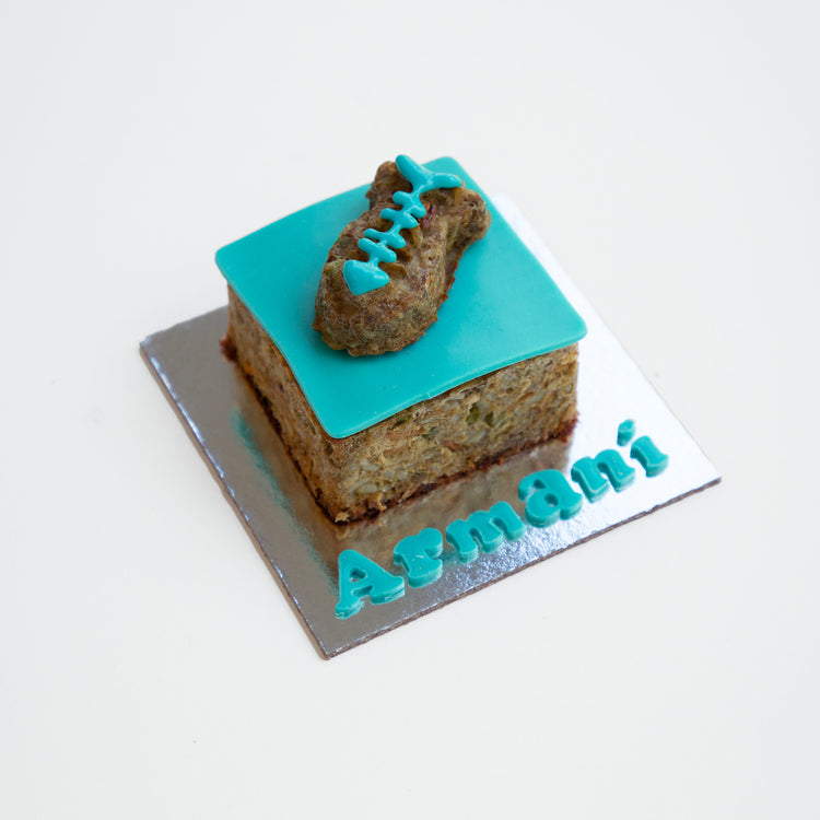 Cat Birthday Cake 2 Tier Cat Cake Blue Angle