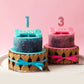 Dog Birthday Cake 2 Tier Dream Duo Pink Background