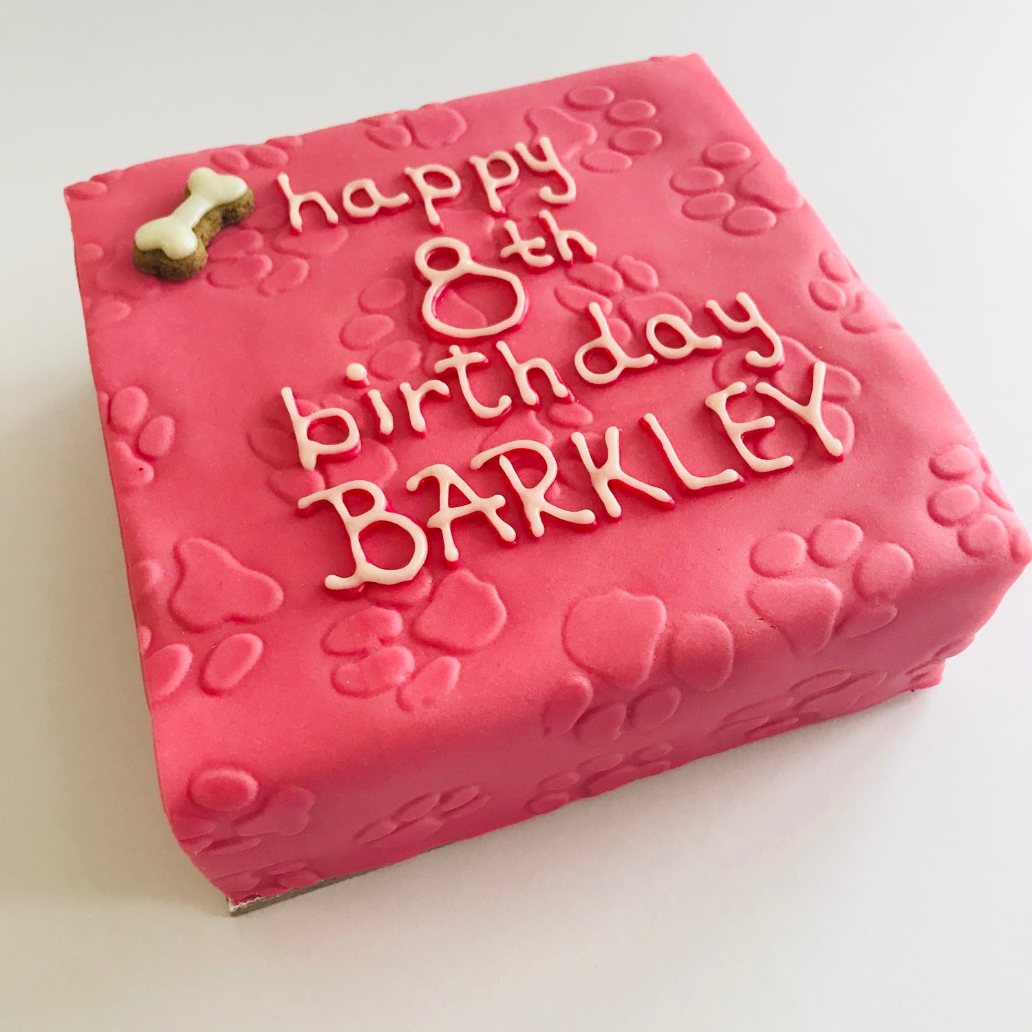 Dog Birthday Cake Simply Pawsome Pink