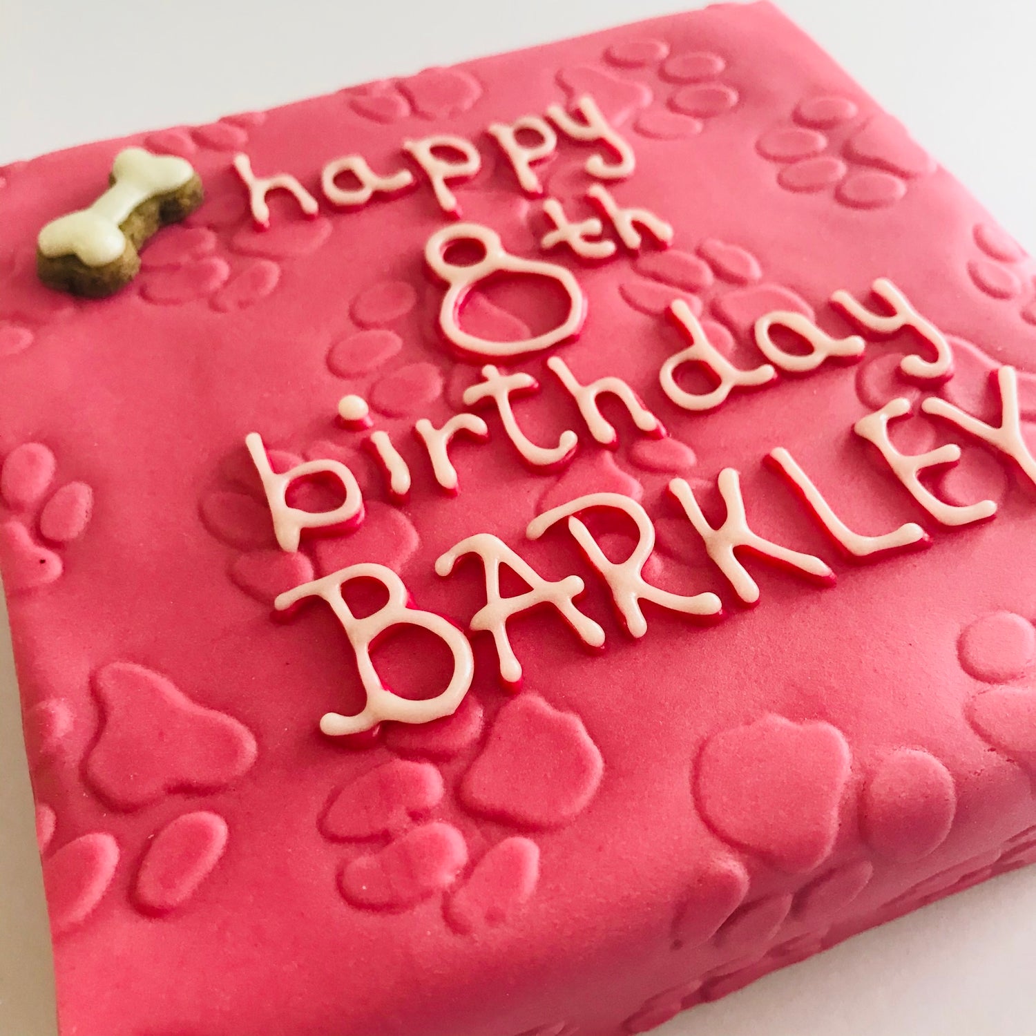 Dog Birthday Cake Simply Pawsome Pink