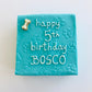 Dog Birthday Cake Simply Pawsome Blue Bosco Overhead