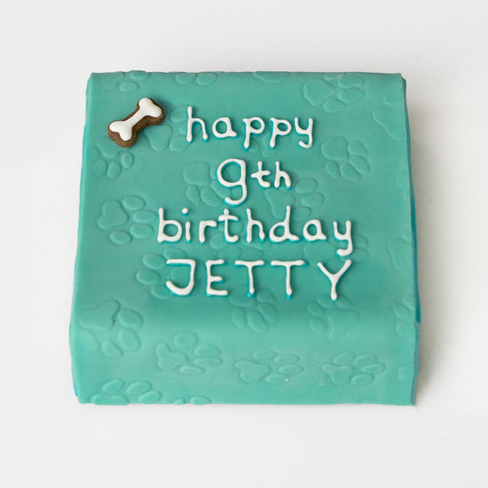 Dog Birthday Cake Simply Pawsome Blue