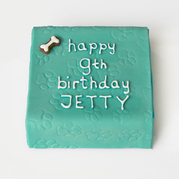 Dog Birthday Cake Simply Pawsome Blue