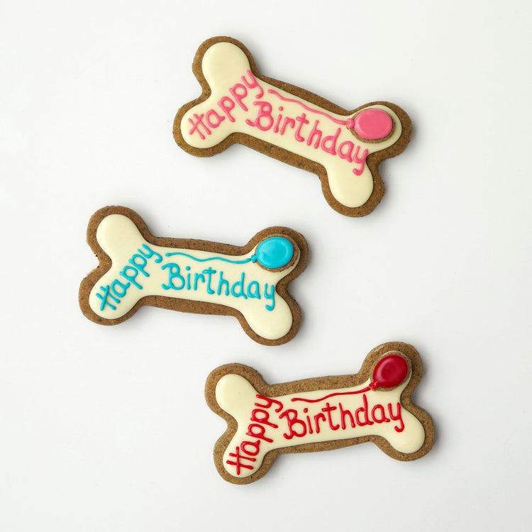 Dog Biscuits Happy Birthday Dog Bone Multi Loose