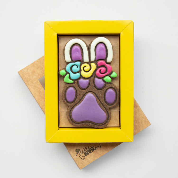 Easter Dog Treats Dog Paw Bunny Ears Lid Angle
