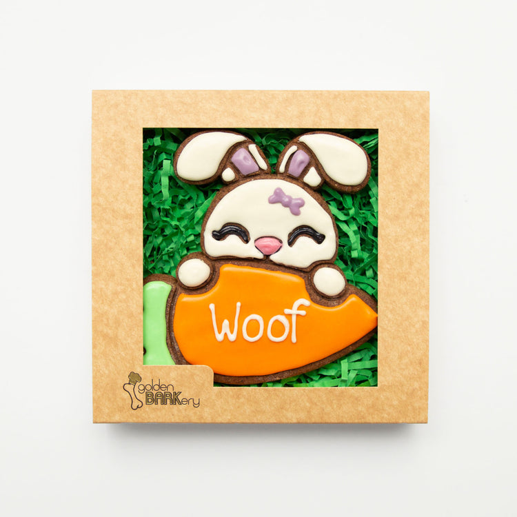Easter Dog Treats Woof Dog Gift Bunny Carrot