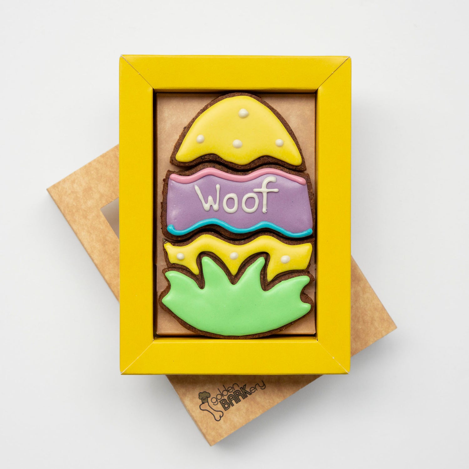 Easter Dog Treats Woof Easter Egg Lid Angle