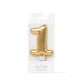 Birthday Cake Candle Gold Number 1