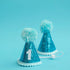 Cat & Dog Birthday Hat Blue Sparkles