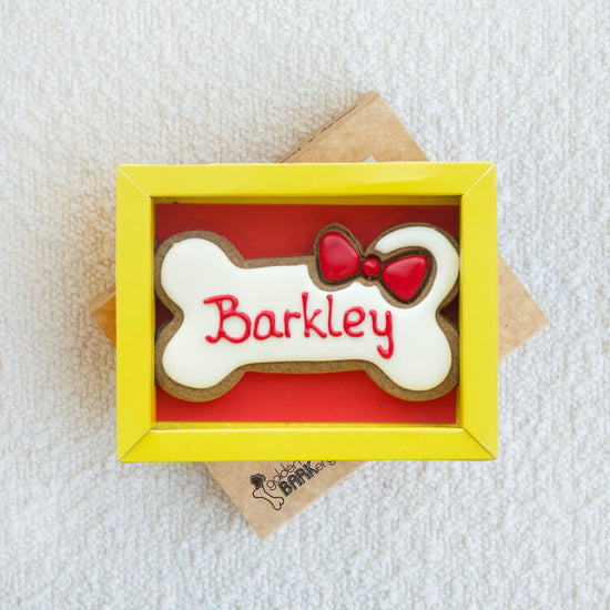 Christmas Dog Treats Personalised Christmas Dog Bone Lid Angle