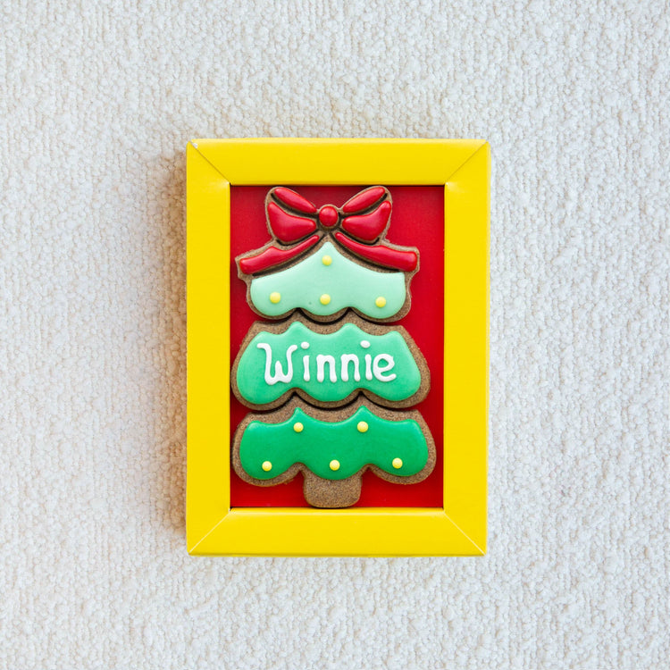 Christmas Dog Treats Personalised Xmas Present Tree Open