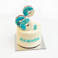 Dog Birthday Cake Donut Dog Cake Blue