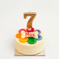 Dog Birthday Cake Rainbow Dog Cake Gold Candle