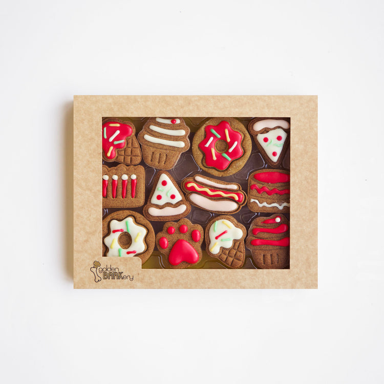 Dog Biscuits Celebration Box Red Lid