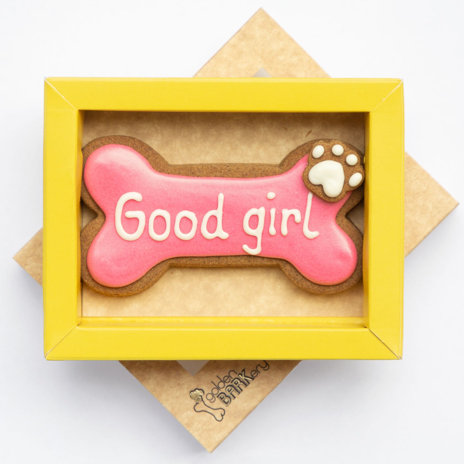 Dog Biscuits Good Boy And Good Girl Girl Pink On Tray 6