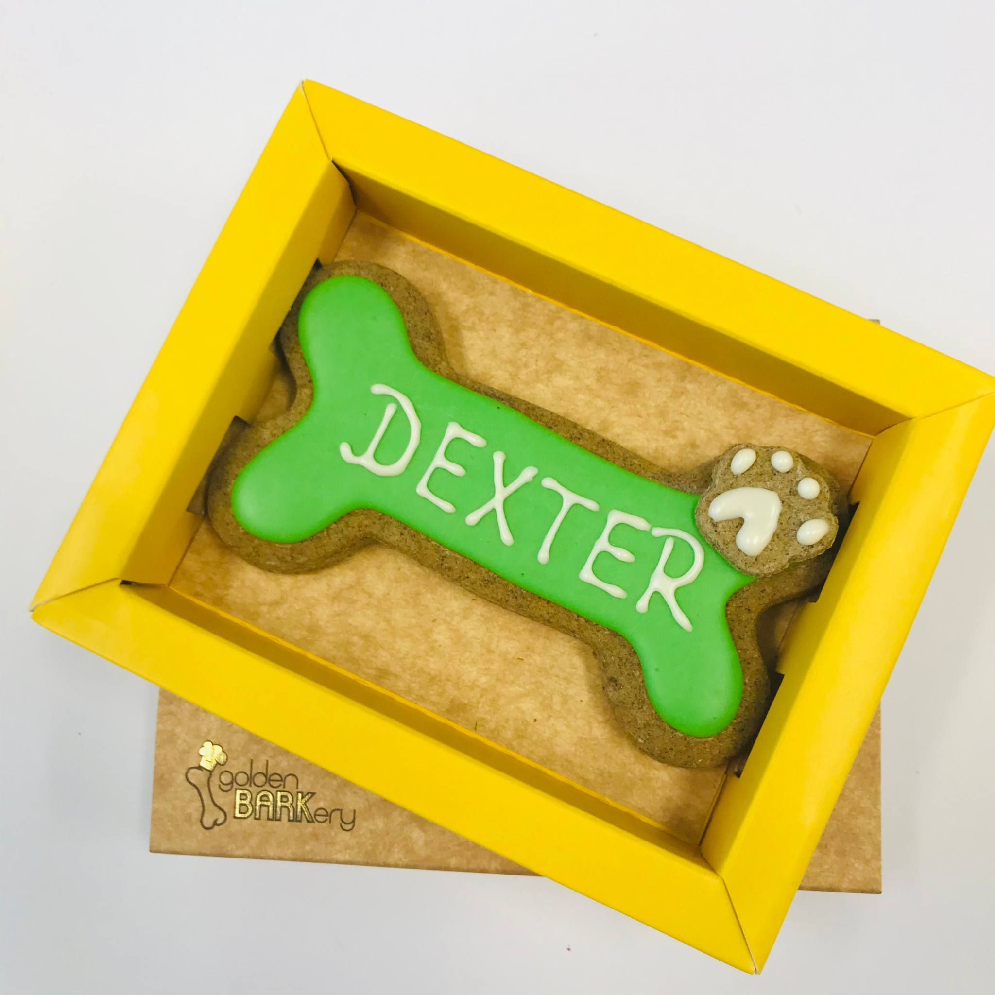 Dog Biscuits Personalised Dog Bone golden BARKery