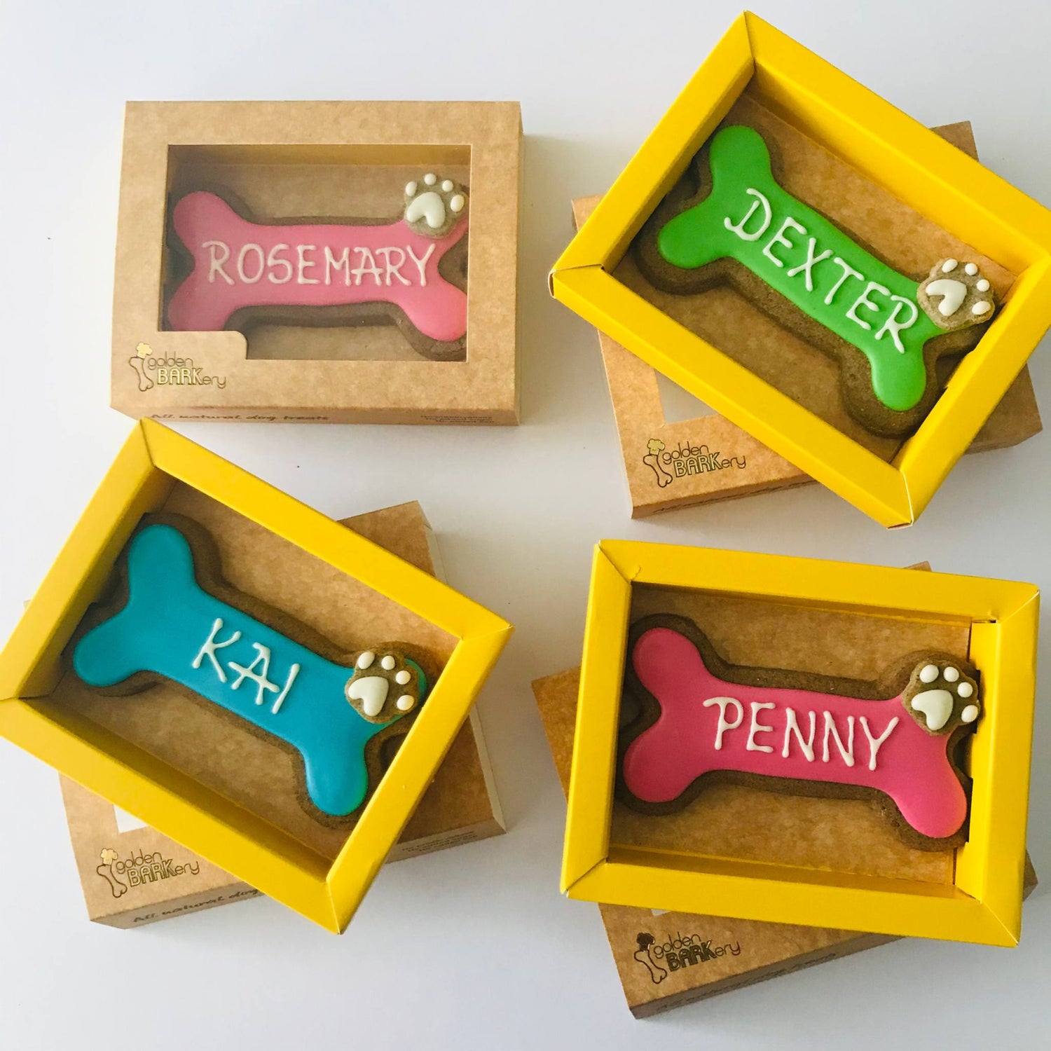 Dog Biscuits Personalised Dog Bone Treats Boxed