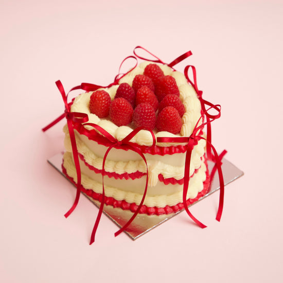 Dog Cake - Retro Red Frills & Bows