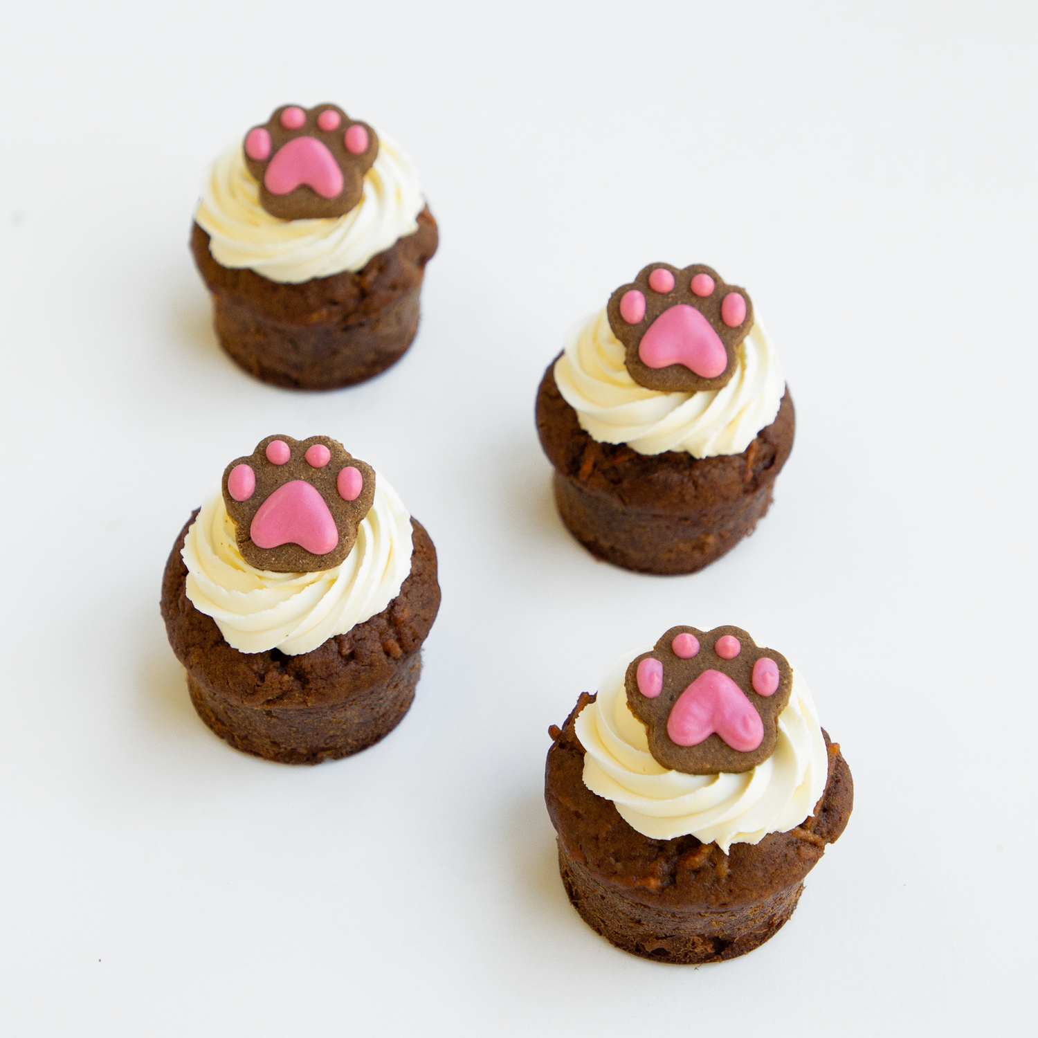 Dog Cupcakes Pupcakes Puppy Cupcakes Pink Paws
