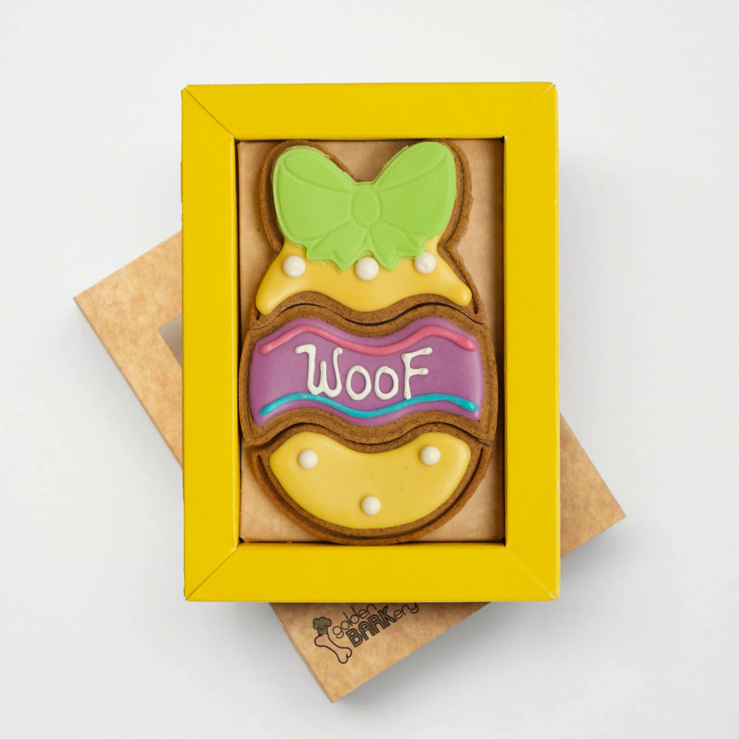 Dog Treats Easter WOOF Egg Open