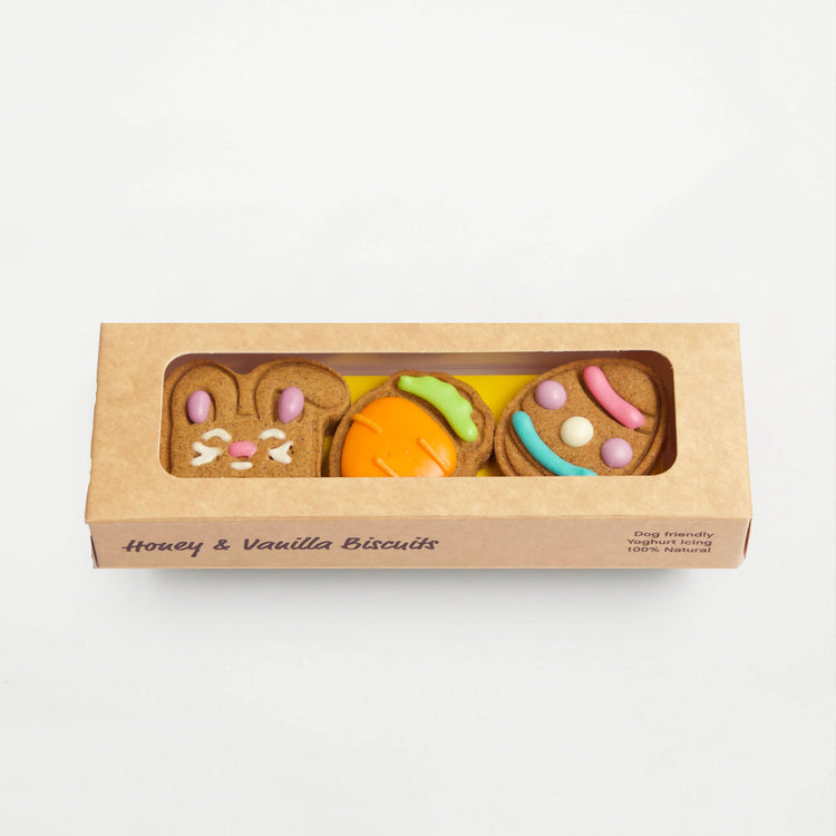 Easter Dog Gifts Easter Favourites Trio Biscuits Angle