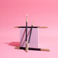 Gold Black Double Dipped Tall Cake Candles