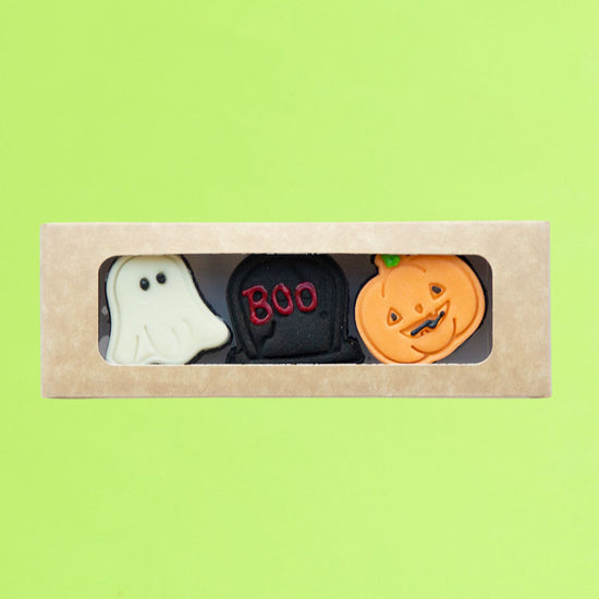 Halloween Dog Cookies - Pumpkin, Boo & Ghost
