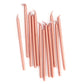 Tall Birthday Cake Candles 12 Pack Rose Gold Loose