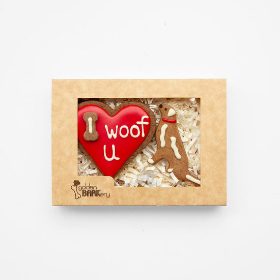 Valentines Day Dog Treats I Woof U Homemade Dog Biscuits Red