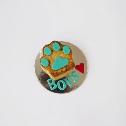 Cat Birthday Cake Paw Cat Cake Blue Side