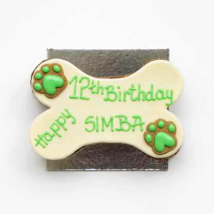 Dog-Birthday-Cake-Dog-Bone-Green-Writing
