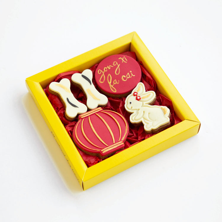 Golden Barkery Lunar Chinese New Year Dog Treats Biscuits Angle